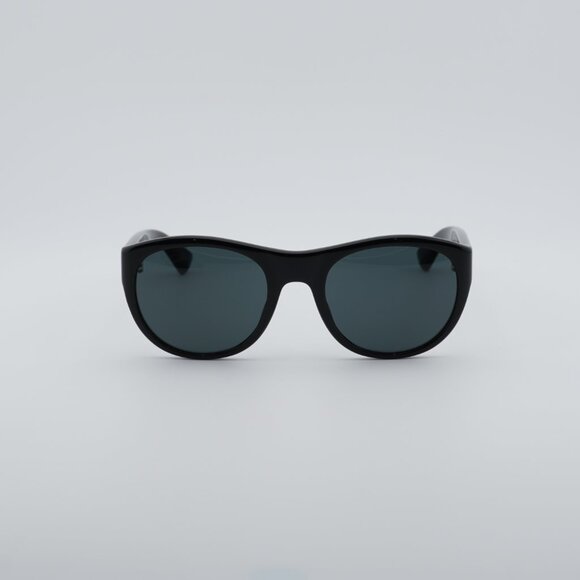 Saint Laurent SL 798 MAXIME 001 Sunglasses Black Oval Frame, Grey Lenses main image 6